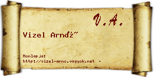 Vizel Arnó névjegykártya